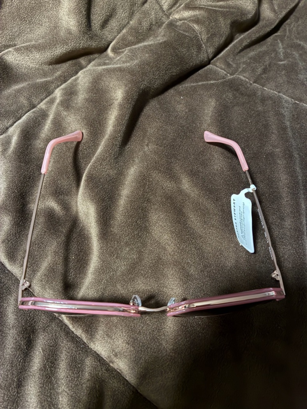 Martha Stewart Pink Sunglasses with Gradient Brown Lenses, new with tags - Picture 2 of 4